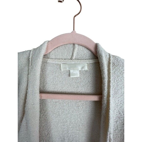 Barefoot Dreams Bamboo Lite Size S Calypso Wrap Cardigan Ombre Cream Gray Draped - Picture 4 of 13